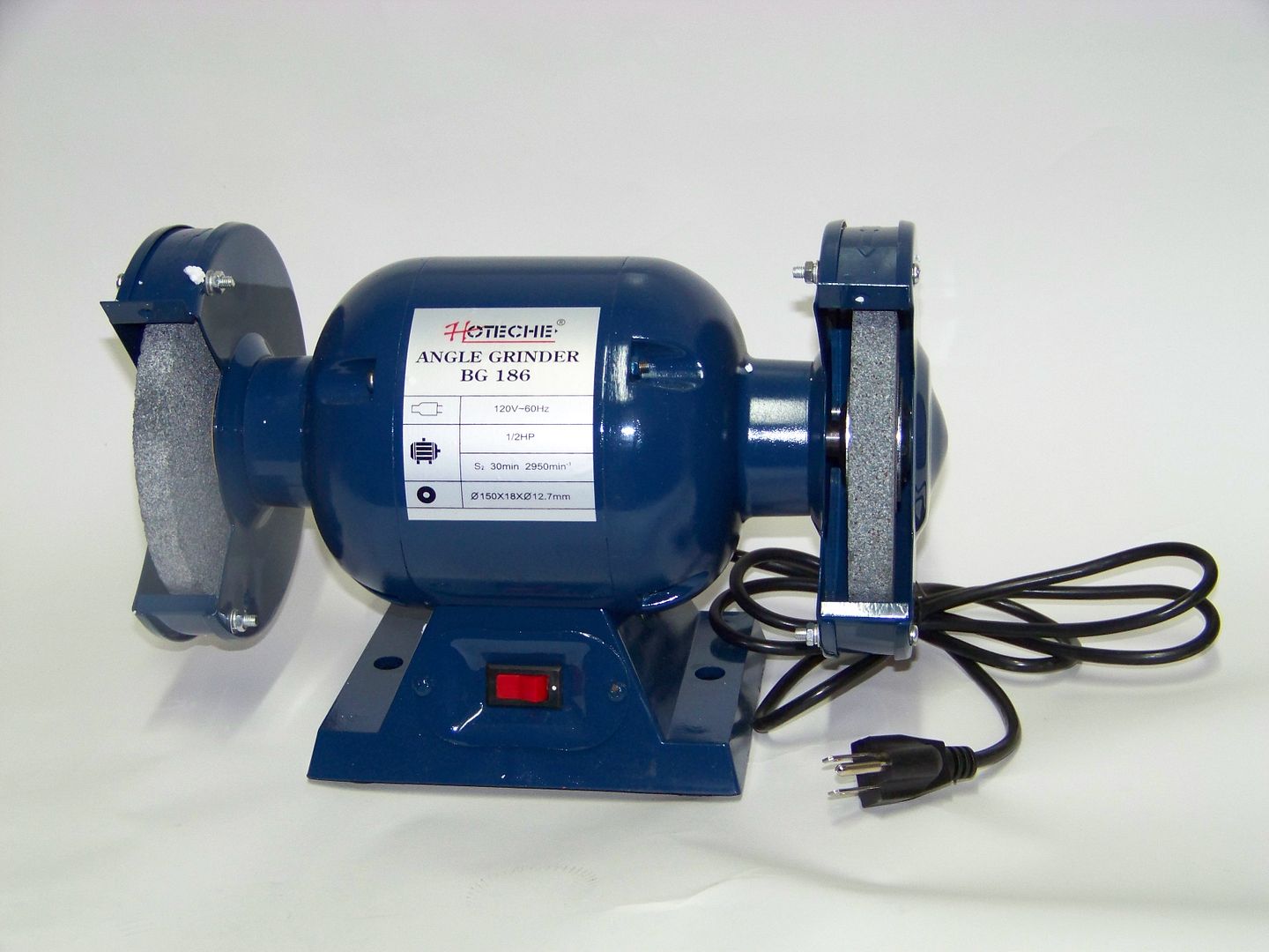 6" Electric Bench Grinder with Grinding Wheels Power Cutting Tools 186